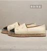 New Designer Flat Casual Shoes Woman Espadrilles Luxury Ladies Loafers Cap Toe Fisherman Canvas Shoes womans flats Top Quilty spring Autumn Female Girls Shoes 42