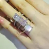 Solitaire Ring Design Luxury Pink Ice Cut 925 Sterling Silver Ring for Women Wedding Engagement Finger Lady Gift Jewelry R7233S 230403