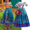 Cosplay encanto madrigal jurk meisjes mirabel cosplay prinses baby kinderen bloem ruche feestjurk kinderen isabel aankleden kostuum 230403