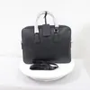 23ss Роскошные дизайнерские портфели Мужская сумка через плечо Большая вместительная сумка-мессенджер для ноутбука Черная модная сумка на открытом воздухе 39см