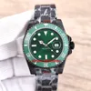 V9 Factory Orologi V9F 116610 Blaken 40mm 904L Data PVD nero ETA2836/3135 Orologio automatico da uomo Quadrante verde / nero DCL Bracciale in PVD nero Orologi da polso da uomo Scatola Blaken