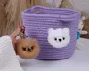 Keychains Cute Fur Backpack Designer Dog Keychain Mini Animal Toy Doll Keyring Pompom Bag Charm Sieraden Accessoires Valentijn cadeau voor haar