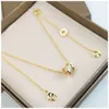 Designer Jewelry Gold Chain Diamond Necklace Colliers Femme Womens Jewlery Chains Wed Jewellery Link Colliers Collier Pendentifs Pendentif Bijoux Jewelries