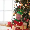 Dekoracje świąteczne pończochy wiszące ozdoby wróżki elfowe pończochy na przyjęcie domowe Prezenty Rok 2024