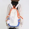 Backpack College Student Rucksack Fashion School Tassen Grote capaciteit met schattige hanger Nylon Multi-Pockets Simple For Teenage Girls Boys