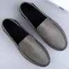 Gai klänning läder casual italienska mjuka loafers handgjorda mockasiner män andningsbara slip på båtskor plus storlek 38-47 230403 gai