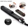 Hair Straighteners Steam for Professional Salon Ceramic Tourmaline Vapor Flat Iron 2 in 1 Straightening and Curling 231102