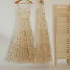 Casual Dresses Women Spaghetti Straps Tulle See Through Long Cover Sexy Baggy Ladies Stars Beach Bling Dress