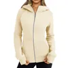 Women's Hoodies Womens Fashion Zipper Hoodie Jacket Sweatshirt Autumn Pocket Winter Clothing Pack With