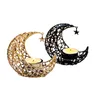 Portacandele Moon Holder Ornamenti in metallo Modern Light Luxury Romantic Wedding Christmas Cup