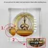 Masa Saatleri Vintage Mekanik Saat Kristal Şeffaf Kapalı Masa Dekorasyonu Ev İzle Oturma Odası