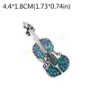 Moda Donna Spille musicali Spille di personalità Spille di violino con strass di cristallo Spille Accessori per gioielli Spilla Regali