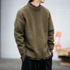 800G Pineapple Needle Tight Weaving Anti Pilling Tide Autumn/Winter Knitwear Loose Solid Color Thickened Sweater For Men