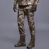 Pantalon d'extérieur blanc queue de poisson hommes imperméable coupe-vent Camouflage entraînement randonnée hiver Ski chaud résistant à l'usure armée