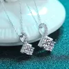 Trendigt halsband 2023 Sterling Silver Missonite Diamond Necklace 925 Silver Zircon Jewelry Tennis Chain Halsband för kvinnor