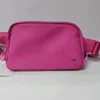 Nylon lulu Waist Bags fanny pack metal button chest Crossbody Bag Luxury designer yoga belt bag