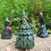 Decorative Objects Figurines Halloween Witch Figurine Statue Resin Creepy Sculptures Garden Decoration for Home Patio Yard Lawn Porch 230403