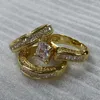 Wedding Rings 3 %/Set Fashion Geometry Square Crystal Sets For Women Girls Engagement Ring Female Party Boho Jewelry Giftswedding