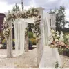 Fiori decorativi 72 cm da 10 mcrystal Elementi di garza di filato trasparente Arches in seta di seta di seta per feste abiti da sposa 5z