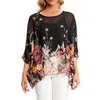 Blusas de mujer Camisas BHflutter 4XL 5XL 6XL Tallas grandes Blusa de mujer Sexy Fuera del hombro Estampado de leopardo Tops de verano Camisetas Blusas de gasa casual Camisas 230403