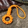Chaveiros guarda-chuva corda tecelagem chaveiro cordão artesanal multifuncional paracord tricô anti-perdido anel fivela carro chaveiro