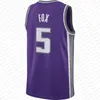 Keegan Murray De'Aaron Fox Custom Basketball Jersey Domantas Sabonis Sacramentos Koning Harrison Barnes Kevin Huerter Malik Monk Richaun Holmes Davion Mitchell City