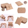 Bolsas de joias bolsas 30pcs Brown Kraft Paper Candy Caixas de doces com barbante de juta de cordão para favores chá de bebê Birthda dhgarden dhii5