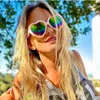 Gafas de sol Corazón polarizado para mujeres Gafas de sol en forma de corazón Moda Amor Fiesta Playa Sombras Divertidas
