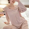 Slaap Lounge Opsluiting Lente Herfst Postpartum Pyjama voor Zwangere Vrouwen Plus Size Borstvoeding Zwangerschap Moederschap Thuis Pakken 231102