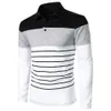 Men s T Shirts Autumn Men Long Sleeve T shirt Three Colors Stitching Tops matching street casual fashion 230403