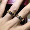 trinity ring charms tres colores para mujer diseñadora Tamaño 5-11 para hombre Edición ancha y estrecha T0P calidad más alta calidad diseñador de marca regalo exquisito 008