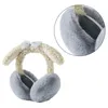 Berets 634C Foldable Earmuff Eye-catching Bowknot Drooping Ear Shape Warmer For Adult Unisex Keep Warm Cold Weather Supplies