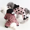 Hond Kleding Winter Full Body Pakken Kleine Huisdieren Jumpsuit Dikker Warme Kleding Bichon Pommeren Maltese Outfits Schnauzer Kat