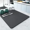 Bord Mattor Kaffemaskin Mattor Practical Kitchen Cup Drain Pad Gummi bänkskivor Absorberande bordsartiklar