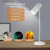 Skrivbordslampor LED -bordslampa för studie ögonskydd USB Touch Diming Läsning Ljus ficklampa sovrummet säng dekor foto solnedgång skrivbord lampor q231104