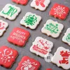Backformen Frohe Weihnachten Cookies Schablone Cutter Kaffee Kuchen Schablonen Vorlage Kekse Fondant Form Dekorieren Werkzeuge Liefert