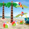 Party Decoration Hawaiian Coconut Palm Tree Balloon Inflatale Tropical Bird Ball Flamingo Summer Beach Birthday Decor Supplies Luau Wedding