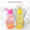 Water Bottles Transparent Bottle Portable Sport Cup For Drinking Kitchen Tools 500ML School Gym Travel Girl Boy