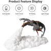 Night Lights 3D Printed Volcano Dragon Lamps Light Moon Kids Sleep Accompany USB Rechargeable For Children Christmas Gift