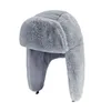 Berets Winter Trapper Hats With Ear Flaps Cold Weather Thickened Plush Ski Caps Warm Hat For Adults Unisex Skiing Hiking Skating