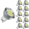 Ampoule de projecteur à économie d'énergie, 1x10x GU10 7W 640LM 16 LED 5630 SMD, lampe de maison, lustre blanc pur, luminaire AC85-265V