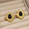 Stud Earrings Medieval Vintage Antique Handmade Colored Glaze Geometry More Colors Accessories