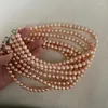 Choker 9-10mm Natural Non-Nuclear Pinky Orange Pearl Necklace Simple Korean Style Support Re-Inspection