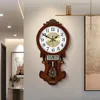 Wanduhren, antike Vintage-Holzuhr, groß, luxuriös, alt dekoriert, Pendel, dekorativ, für Wohnzimmer, Horloge, Dekor, Haus