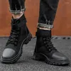Boots High Top Herr Motorcykel Desert Mountaineering Wear Resistant Sports Youth Fashion Shoes Safety