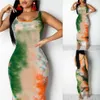 Vestido ajustado con grafiti para mujer, vestidos largos bohemios para mujer y niña, vestidos ceñidos al cuerpo para fiesta de noche y playa, vestido veraniego 2490