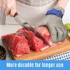 Skär resistent handske hållbar rostisätt pålitlig skärning av rostfritt stål mesh metalltrådhandskar för köttbearbetning mat skärning (x-large)