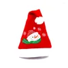 Noel Süslemeleri 1 PC Noel Baba Kardan Adam Elk Şapkalar Yetişkin ve Çocuklar İçin Kırmızı Kapaklar Noel Dekorasyon Yıl Hediyeleri Ev Partisi Malzemeleri