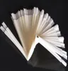 50 Pz Natura Nail Trasparente False Nail Art Tips Stick Display Pratica Fan Board 100 Brand New8627052