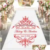 Wallpapers Personalized Bride Groom Name And Date Dance Floor Decals Vinyl Party Decoration Center Of Sticker 4496 X0703 Dro Otm4B